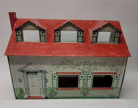 metal doll houses 1960s for sale|vintage tin doll houses 1960.